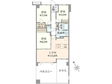 【神奈川県/藤沢市大鋸】グランシティユーロコート藤沢 間取り図