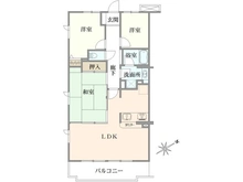 【神奈川県/藤沢市城南】クリオ藤沢伍番館 709号室 間取り図
