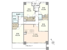 【神奈川県/茅ヶ崎市小和田】マイキャッスル湘南辻堂 間取り図