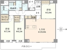 【神奈川県/藤沢市片瀬】ダイアパレス湘南片瀬山 間取り図