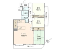 【神奈川県/茅ヶ崎市ひばりが丘】コスモ茅ヶ崎ベルセーヌ 間取り図