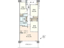 【神奈川県/茅ヶ崎市汐見台】パークホームズ湘南茅ヶ崎海岸 間取り図