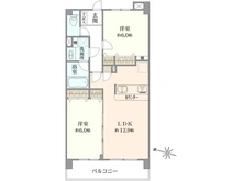 【神奈川県/平塚市幸町】パテラスクエア平塚 間取り図