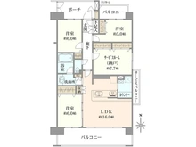 【神奈川県/藤沢市本藤沢】ロータリーパレス藤沢 間取り図