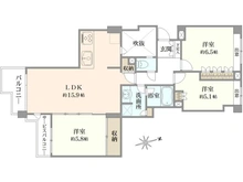 【神奈川県/藤沢市鵠沼海岸】東急ドエル・シーサイドコート鵠沼海岸 間取り図