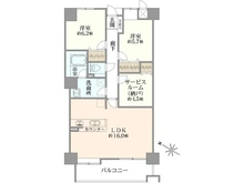 【神奈川県/茅ヶ崎市今宿】ダイアパレスエクシード茅ヶ崎 間取り図