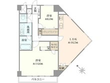 【神奈川県/藤沢市片瀬海岸】ルックハイツ江ノ島 間取り図