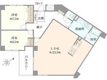 【神奈川県/茅ヶ崎市菱沼海岸】マリブコート茅ヶ崎 間取り図