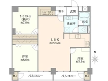 【神奈川県/茅ヶ崎市中海岸】マンション茅ヶ崎 間取り図