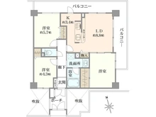 【神奈川県/藤沢市藤沢】ライオンズマンション藤沢第5 間取り図