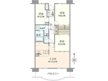 【神奈川県/茅ヶ崎市西久保】グランドビュー茅ヶ崎 間取り図