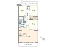 【神奈川県/茅ヶ崎市今宿】コスモ茅ヶ崎プレシオ 間取り図