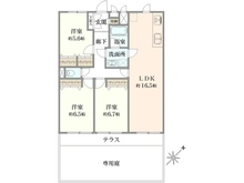 【神奈川県/藤沢市白旗】ドミル藤沢 C棟 間取り図