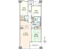 【神奈川県/藤沢市円行】ダイアパレス湘南台コンチネンタル 間取り図