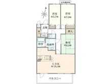 【神奈川県/藤沢市大庭】ラミアール藤沢モアクレスト A棟 間取り図