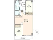 【神奈川県/藤沢市片瀬海岸】シーサイド片瀬江ノ島 間取り図