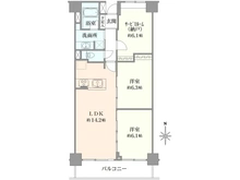 【神奈川県/平塚市虹ケ浜】ダイアパレス湘南虹ケ浜オーシャンビュー 間取り図