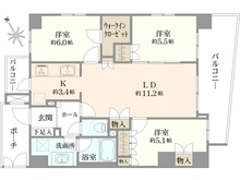 【神奈川県/藤沢市片瀬海岸】ベルジェンド片瀬海岸1丁目 間取り図