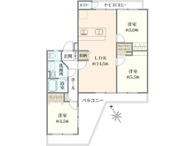 【神奈川県/平塚市高村】平塚高村団地 23号棟 間取り図