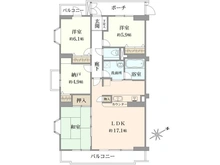 【神奈川県/綾瀬市落合南】ダイアパレス長後光彩の丘 間取り図