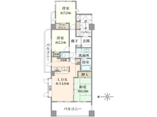 【神奈川県/茅ヶ崎市本村】レクセルマンション茅ヶ崎 間取り図
