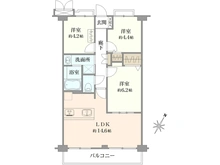 【神奈川県/平塚市松風町】クリオ平塚松風壱番館 間取り図