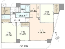 【神奈川県/逗子市逗子】ネオマイム逗子 間取り図