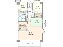【神奈川県/茅ヶ崎市汐見台】ヴェレーナ茅ヶ崎海岸 間取り図