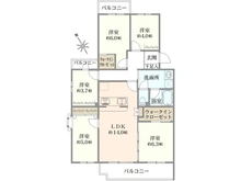 【神奈川県/茅ヶ崎市香川】ライトタウン茅ヶ崎 2号棟 間取り図