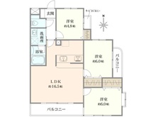 【神奈川県/藤沢市稲荷】ヴィラヴェール藤沢 間取り図