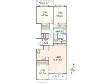【東京都/渋谷区上原】上原グリーンハイム 1号棟 間取り図