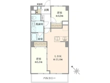 【東京都/杉並区堀ノ内】日商岩井第2方南町マンション 間取り図