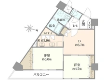 【東京都/新宿区新宿】エバーグリーンパレス新宿 間取り図
