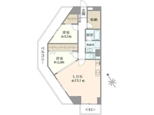【東京都/新宿区新宿】戸山マンション 間取り図