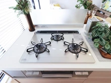 【東京都/大田区西糀谷】ライオンズマンション大鳥居 キッチン：三口コンロ