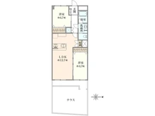 【東京都/世田谷区上用賀】用賀ガーデンフラッツ 間取り図