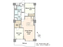 【東京都/渋谷区千駄ヶ谷】北参道ダイヤモンドパレス 間取り図
