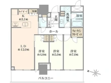 【東京都/新宿区西新宿】パークタワー西新宿 間取り図