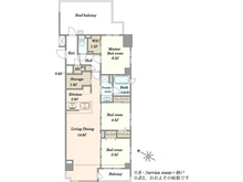 【東京都/渋谷区本町】デュフレ渋谷本町 間取り図