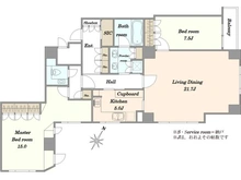 【東京都/港区赤坂】パークハウス赤坂氷川 間取り図