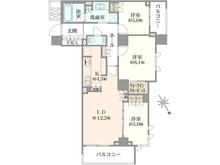 【東京都/渋谷区上原】ザ・パークハウス上原 間取り図