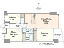 【東京都/大田区南千束】ナイスアーバン洗足池公園 間取り図