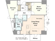 【東京都/新宿区西新宿】ラコント新宿セントラルパークアパートメント 間取り図