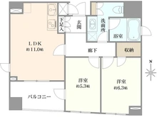 【東京都/中央区明石町】レグノ・ヴェール明石町 間取り図