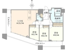 【東京都/新宿区西新宿】コンシェリア西新宿タワーズウエスト 間取り図