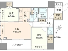 【東京都/渋谷区本町】パークタワー渋谷本町 間取り図