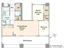【東京都/渋谷区幡ヶ谷】リビオレゾン渋谷笹塚 間取り図