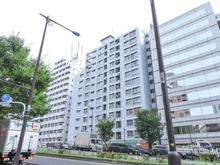 【東京都/渋谷区本町】豊栄新都心マンション 外観：写真中央