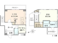 【東京都/新宿区新宿】パレ・ドール新宿 間取り図