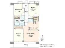 【東京都/渋谷区代々木】マンションアクロス代々木 間取り図